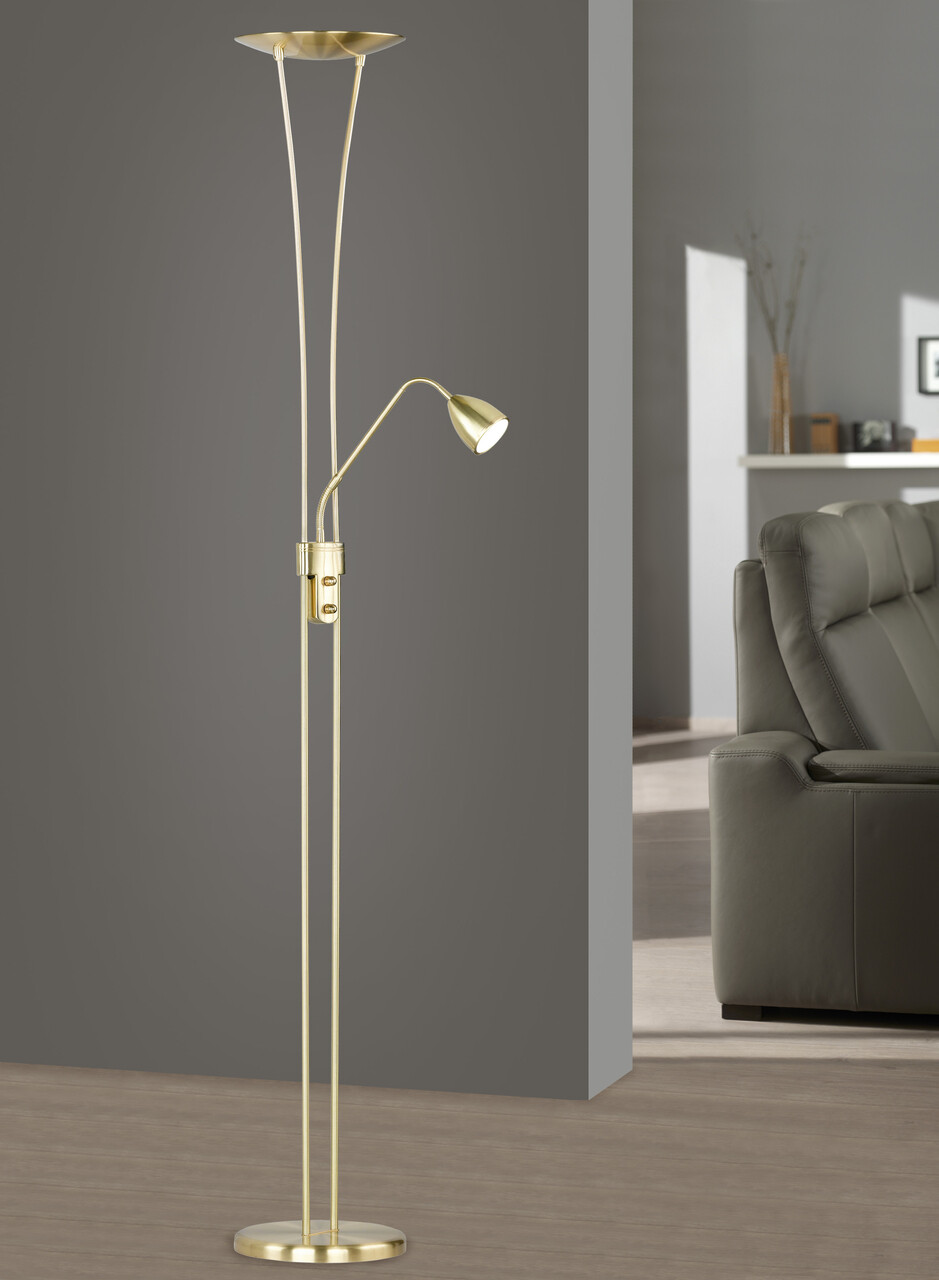 Lampadar Arizona, TRIO, 25.5x180 cm, 19W / 5W, 2x SMD, metal, bronz mat - imagine 5